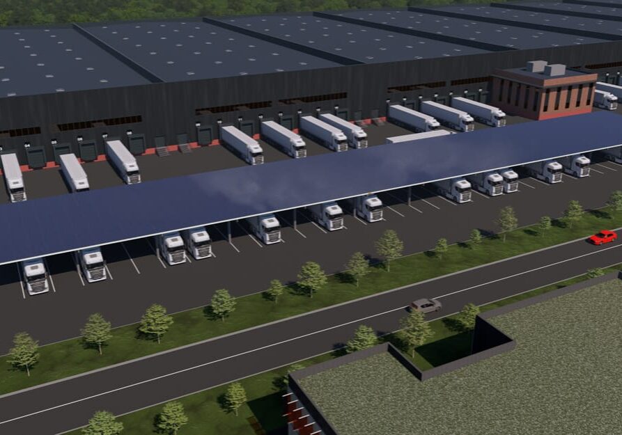 Optisol Ombrière Solaire Truck Monopitch